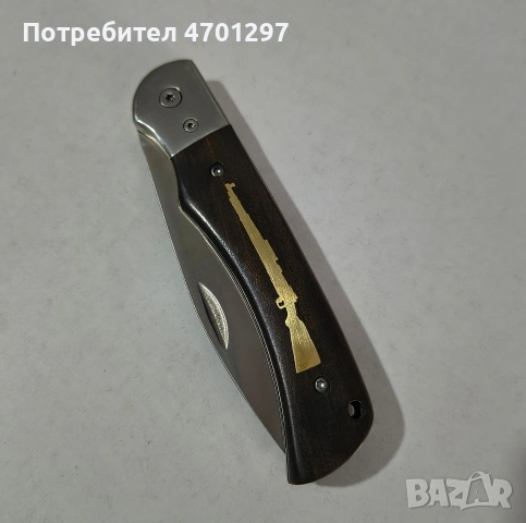 Сгъваем нож с дървена дръжка , снимка 7 - Ножове - 53130180
