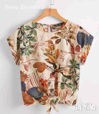 Нова пъстра блуза, снимка 1 - Тениски - 41651782