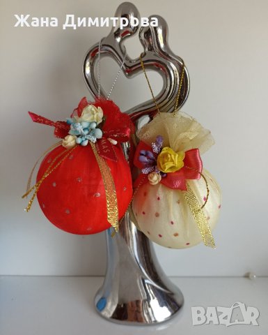 Ръчно изработени коледни топки , снимка 7 - Декорация за дома - 30211646