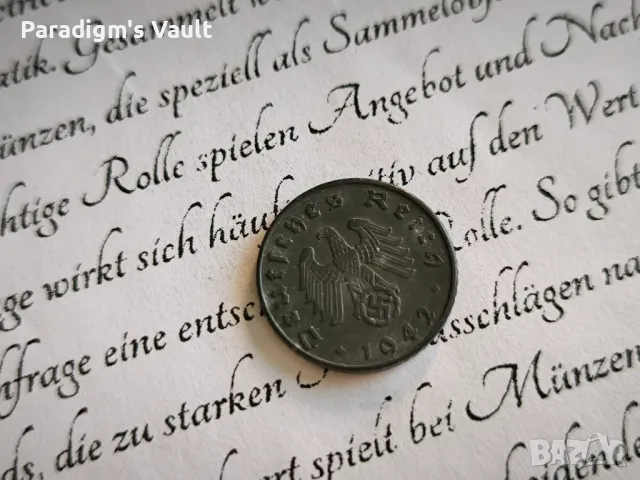 Монета - Трети райх - Германия - 5 пфенига | 1942г.; серия А