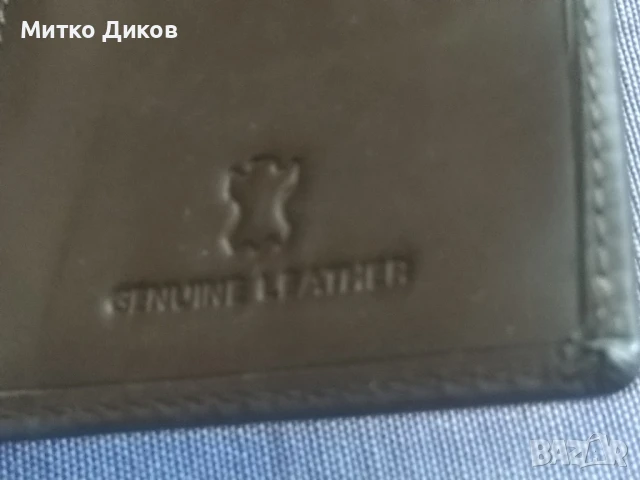 Марков портфейл Блентио естествена кожа 160х105мм, снимка 5 - Портфейли, портмонета - 51005918