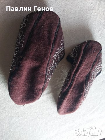 Автентични вълнени везани терлици, снимка 5 - Антикварни и старинни предмети - 39684106