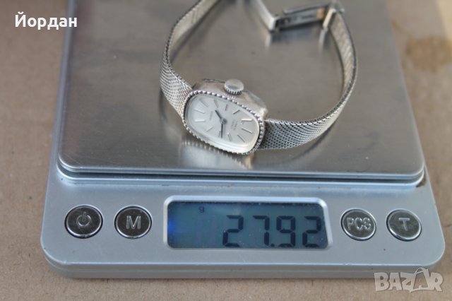 Дамски сребърен часовник ''Receda'' 17 камъка, снимка 10 - Дамски - 41470952