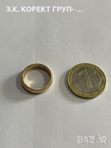 Златен пръстен 14 карата, снимка 2 - Пръстени - 41119391