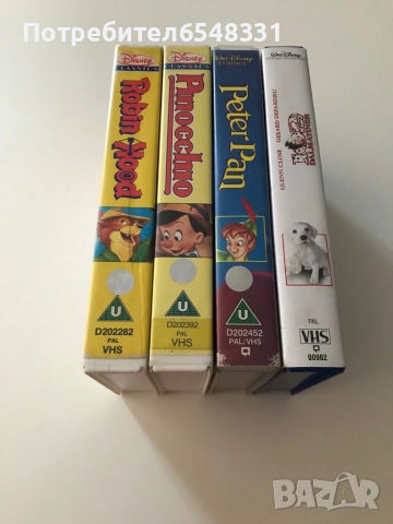 Видеокасети анимации на Disney VHS , снимка 3 - Други жанрове - 51495135