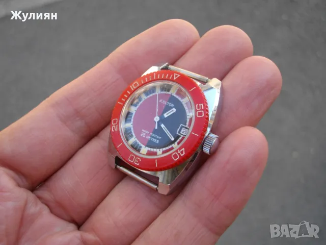 КОЛЕКЦИОНЕРСКИ ВОДОЛАЗЕН ЧАСОВНИК KELTON DIVER 25 METRES, снимка 3 - Антикварни и старинни предмети - 47367619