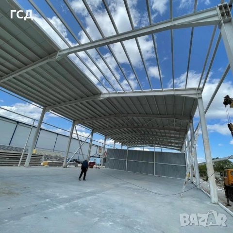Изработка,доставка и монтаж на метални конструкции,халета,ферми,навеси,Ригел и др. , снимка 2 - Монтажи - 52495499