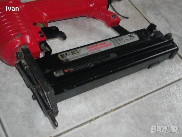 GS/KRAFT WERKZEUGE/EINHELL/PARKSIDE-Пневматичен Професионален Такер-Голям-Комбиниран-Скоби/Пирони/Иг, снимка 8 - Други инструменти - 39978311