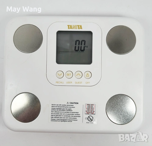 Електронен кантар анализатор Tanita BC730, за измерване на мазнините в тялото, Бял, снимка 4 - Електронни везни - 53045746