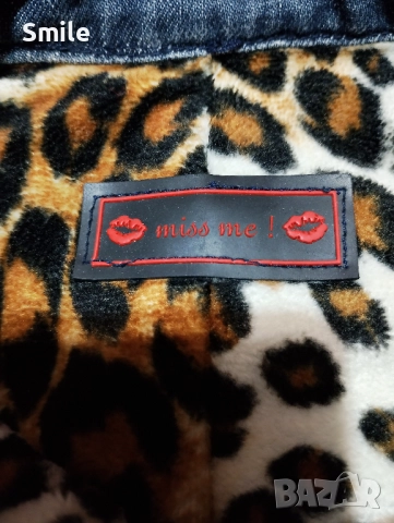 Дамско дънково палто / шуба / Miss me!, снимка 3 - Якета - 52293795