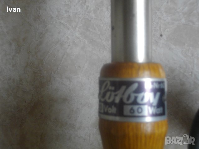 Немски Масивен Голям Ел.Поялник-Старо Качество-Почти Нов-Отличен-60W/LOTBOY, снимка 11 - Поялници и запояване - 41310295