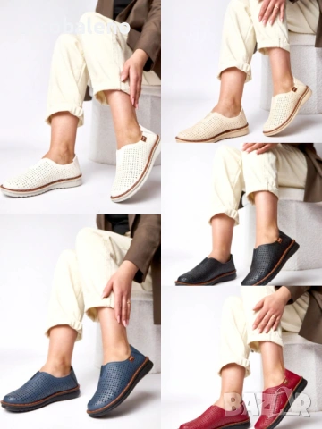 Дамски ажурни обувки Rosa без връзки, 5цвята 