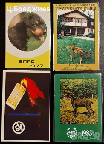 10 бр. стари календарчета , снимка 3 - Филателия - 52111592