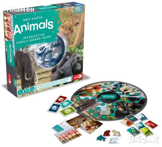 Настолна игра Noris BBC Earth - Animals, снимка 3 - Настолни игри - 41560694