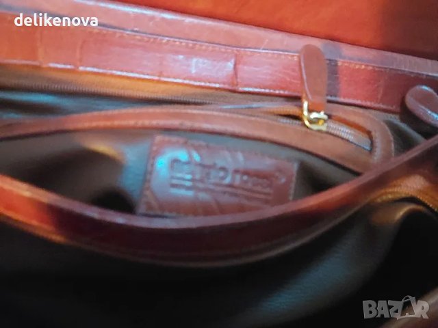 SERGIO ROSSI Italy. 100% Кожа Офисна чанта, снимка 5 - Чанти - 47497741