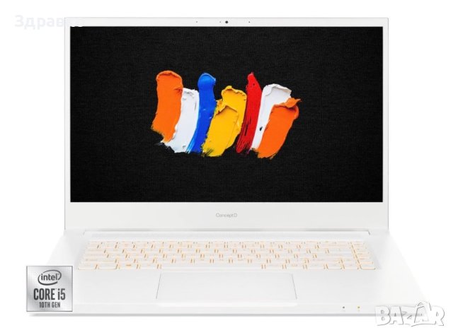 НОВ! Лаптоп/Таблет Acer ConceptD 3 Pro CN314-72P - 14", IPS, i5-10300H, 8GB RAM, 512GB SSD!, снимка 2 - Лаптопи за работа - 41636412