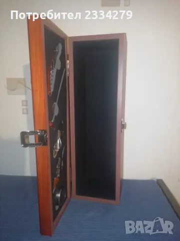 Луксозна кутия с прибори за вино, снимка 4 - Други - 49015171