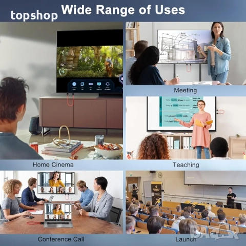 Чисто нов, проверен безжичен HDMI предавател и приемник, Full HD 1080P HDMI удължител, обхват ..., снимка 7 - Друга електроника - 52065594