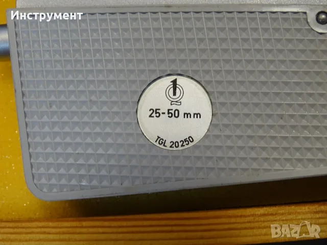 Пасиметър микронен Carl-Zeiss Jena/SUHL DDR 25-50 mm, TGL 20250, снимка 5 - Други инструменти - 49138216