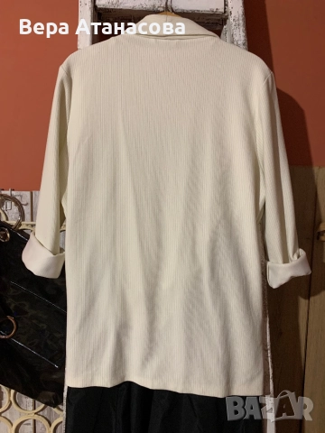 🥾 Сако Laura Torelli на фино райе🧥 л размер🤎, снимка 2 - Сака - 52564504