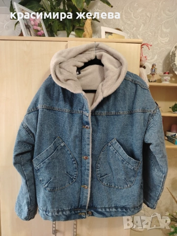 ДЪНКОВО ЯКЕ С ПОДПЛАТА. , снимка 2 - Якета - 53754992