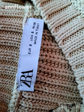 Пуловер с ефектни ракави Zara S, снимка 8 - Блузи с дълъг ръкав и пуловери - 53064892