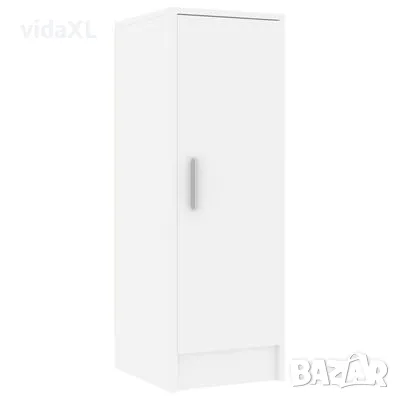 vidaXL Шкаф за обувки, бял, 32x35x92 см, инженерно дърво(SKU:808972), снимка 4 - Шкафове - 49110119