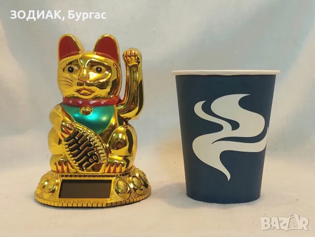 МАНЕКИ НЕКО - Японска Котка за Късмет - 10 см, снимка 2 - Декорация за дома - 25512944