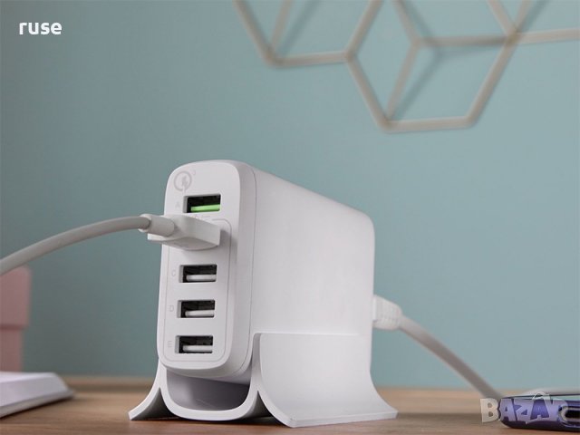 НОВИ! Зарядна станция, USB хъб за едновременно зареждане на устройства, снимка 4 - Оригинални зарядни - 40053499