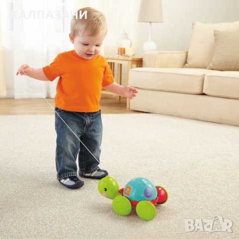 Fisher Price Y8652 Играчка за дърпане костенурка , снимка 3 - Коли, камиони, мотори, писти - 35940299