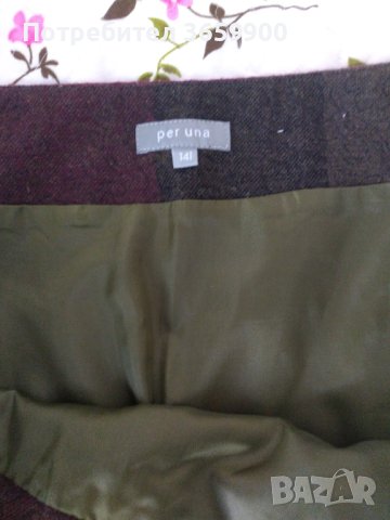 Дамска вълнена пола, размер 14, снимка 4 - Поли - 42404382