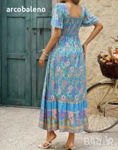 Дамска ежедневна рокля с А-силует, 5цвята , снимка 3 - Рокли - 50568533