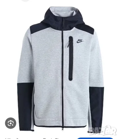 Страхотно мъжко спортно горнище яке NIKE TECH FLEECE размер 2ХL , снимка 2 - Спортни дрехи, екипи - 55982182
