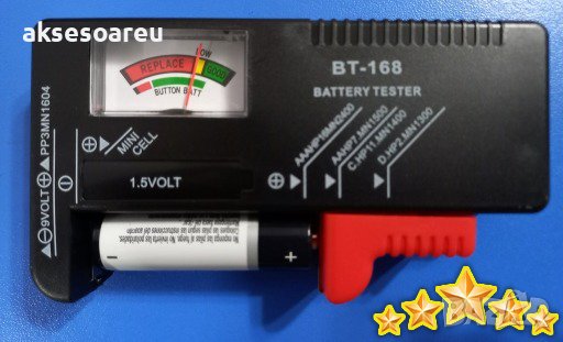 Универсален тестер за батерии BT-168 AA/AAA/C/D/9V/1.5V бутонна клетъчна батерия с дисплей измервате, снимка 16 - Батерии, зарядни - 41401397