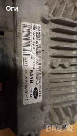 Компютър за Форд Фиеста 1.4 TDCI 3S61-12A650-LB / 5WS40140D-T, снимка 2 - Части - 53410818