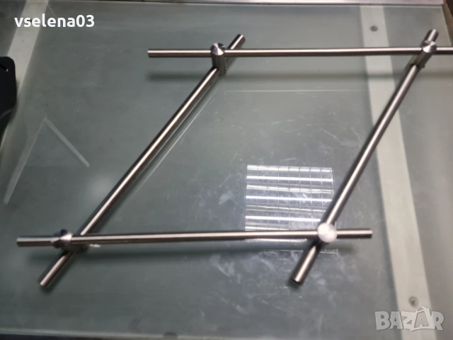 комплект държачи и тръби от неръждаема стомана, снимка 1