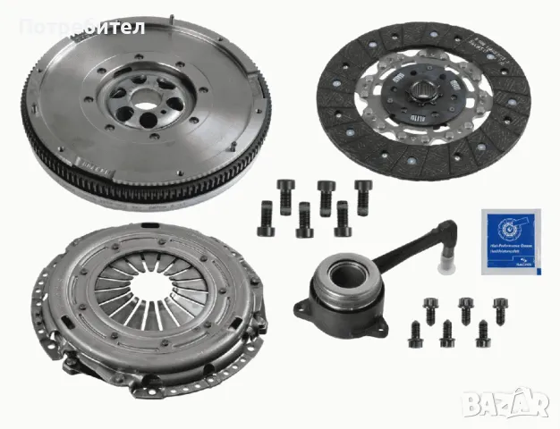 Комплект Съединител +Демпферен Маховик Sachs за VW Golf 4, Skoda, Seat, снимка 4 - Части - 49621044