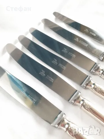 Комплект посребрени ножове, снимка 3 - Антикварни и старинни предмети - 49663581