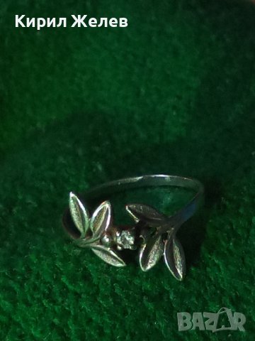 ФЛОРАЛЕН НЕЖЕН БЕЛ ЕПОК СТИЛ СРЕБЪРЕН АРТ ПРЪСТЕН с ИНКРУСТИРАН СКЪПОЦЕНЕН ЦИРКОН 17637, снимка 12 - Антикварни и старинни предмети - 31557471