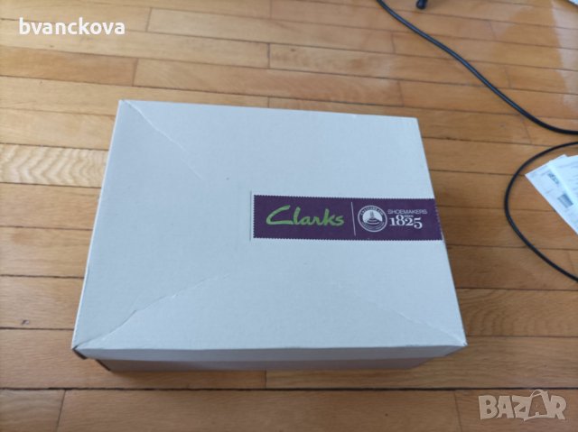 Дамски бежови кожени сандали Clarks, снимка 6 - Сандали - 41452832