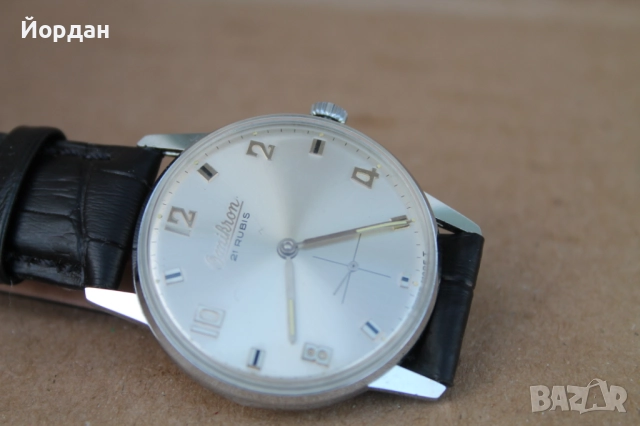 Швейцарски мъжки ръчен часовник ''Omikron'' /21 камъка/, снимка 10 - Мъжки - 52238204