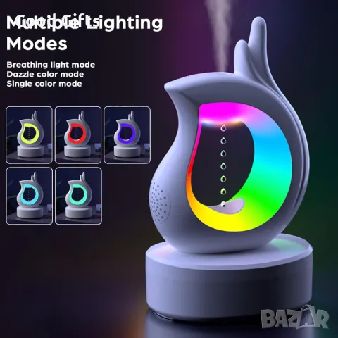 Безжичен Арома дифузер, Bluetooth колонка Овлажнител за въздух с музика и светлина, снимка 5 - Други стоки за дома - 48038164