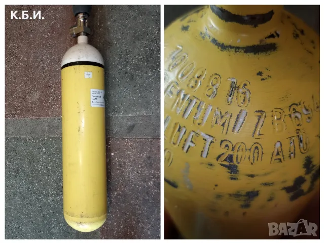 Продавам 4 броя стоманени бутилки Dräger 4L - 200 BAR - АТМОСФЕРИ работно налягане 100% оборудвани , снимка 4 - Въздушно оръжие - 55933374