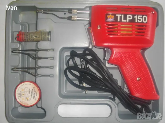 150 ВАТА НЕМСКИ ОРИГИНАЛЕН НОВ ПЪЛЕН КОМПЛЕКТ 3 ЧОВКИ КОНСУМАТИВИ ЕЛ. ПОЯЛНИК TOP CRAFT ИНДУКЦИОНЕН , снимка 3 - Поялници и запояване - 49325708