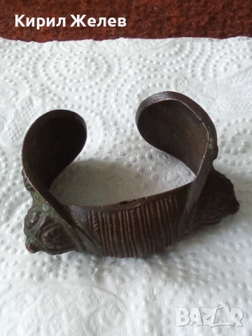Възрожденска гривна рогатка 40326, снимка 4 - Гривни - 53582280