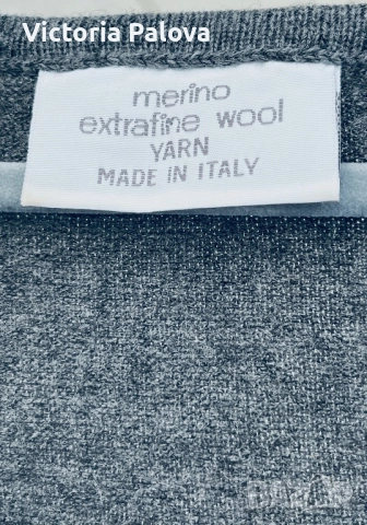 Луксозен  пуловер унисекс от extra fine мерино вълна Италия, снимка 3 - Пуловери - 52159976