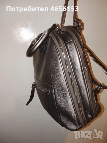 ДАМСКА СИВА РАНИЦА - ЧАНТА, снимка 3 - Раници - 53462451