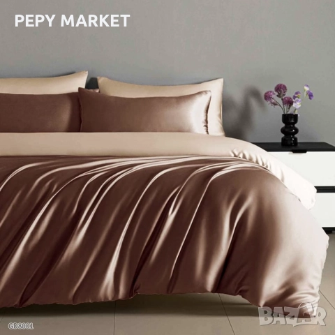 Луксозен комплект от висококачествен памучен сатен Комплектът е от 4 части и съдържа: 1 бр. долен ча, снимка 14 - Спално бельо - 51434566