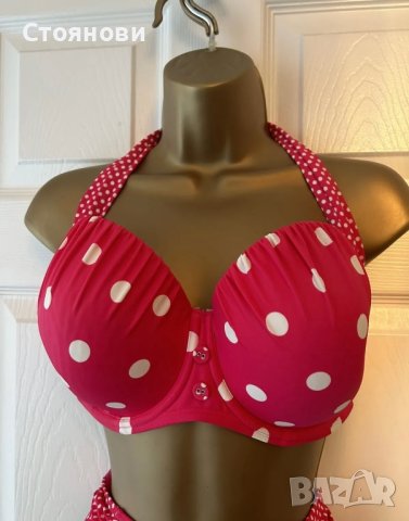 РОЗОВИ/БЕЛИ БАНСКИ НА ПЕТНА ОТ GORGEOUS TOP 34F бикини 14 П, снимка 3 - Други - 41834858