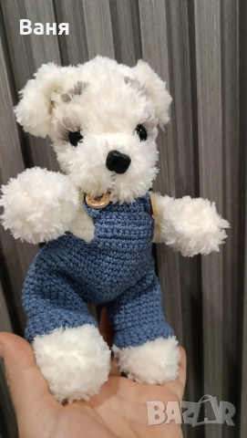 Ръчно плетено кученце, снимка 9 - Плюшени играчки - 52027985